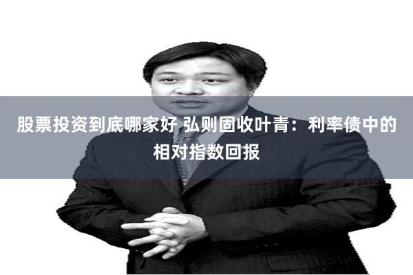 股票投资到底哪家好 弘则固收叶青：利率债中的相对指数回报