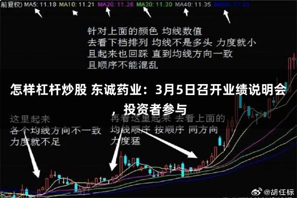 怎样杠杆炒股 东诚药业：3月5日召开业绩说明会，投资者参与