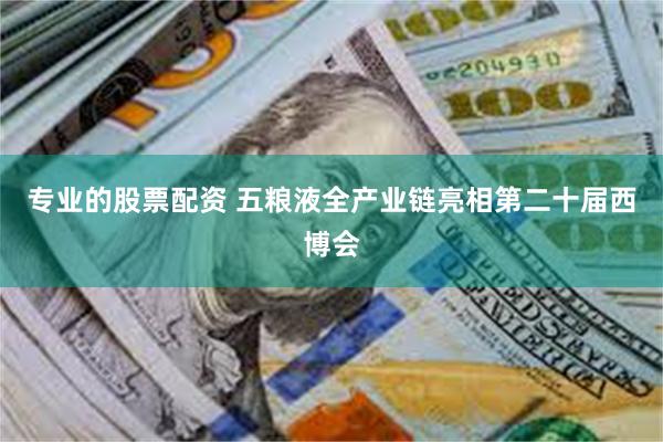专业的股票配资 五粮液全产业链亮相第二十届西博会