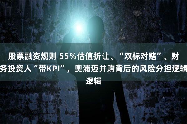 股票融资规则 55％估值折让、“双标对赌”、财务投资人“带KPI”，奥浦迈并购背后的风险分担逻辑